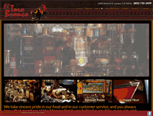Tablet Screenshot of eltorobronco.com